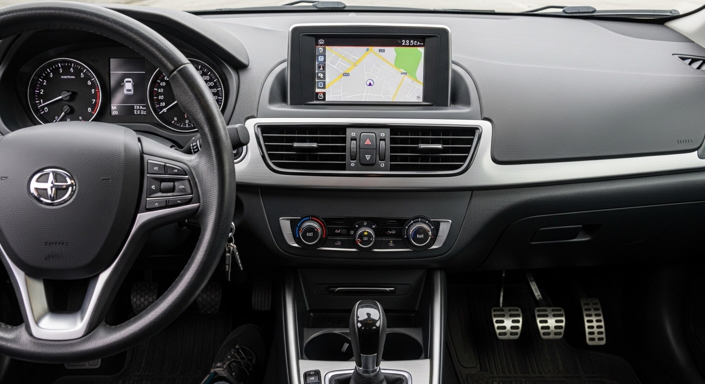 Lesauto op een rustige Nederlandse straat, warm licht