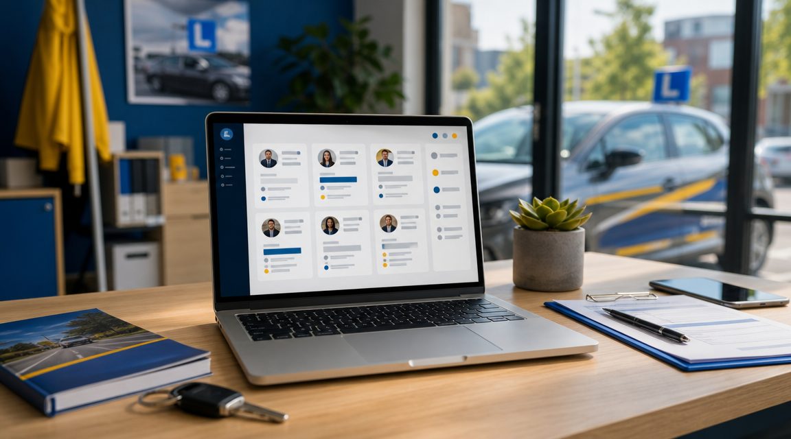 CRM dashboard voor rijscholen — klantenbestand op één plek