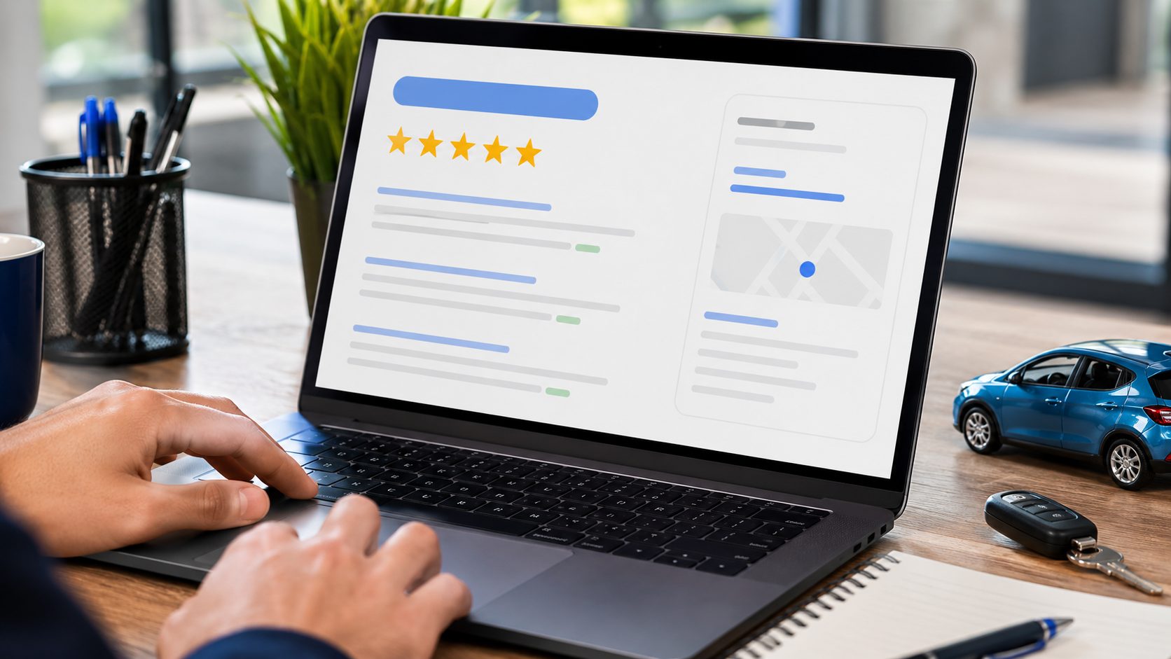 Google Maps search result met 5-sterren rating voor rijscholen